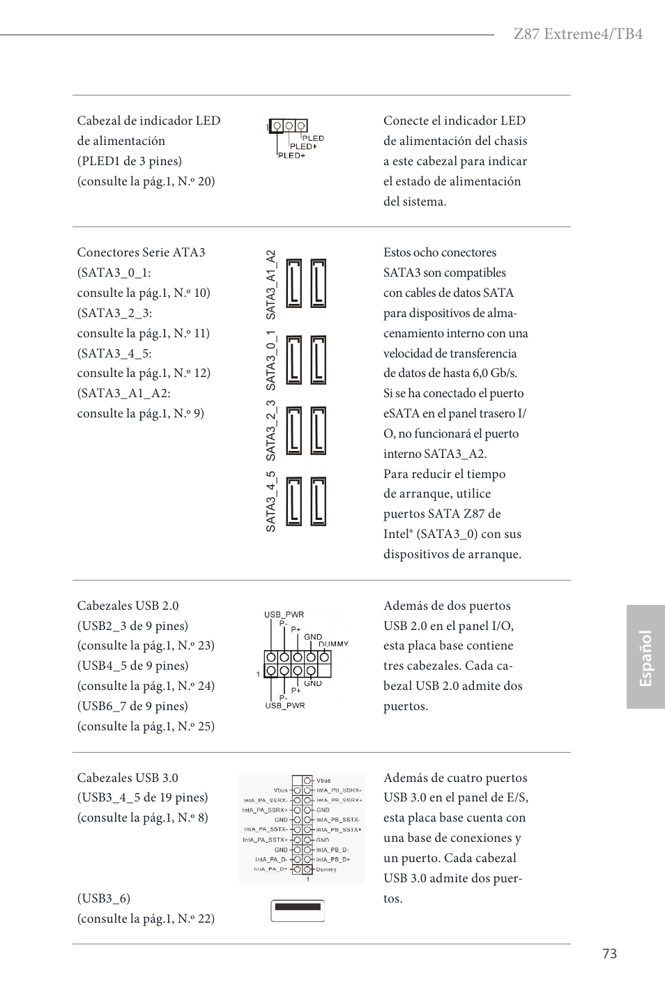Z87 extreme4/tb4, Español | ASRock Z87 Extreme4__TB4 User Manual | Page 75 / 175