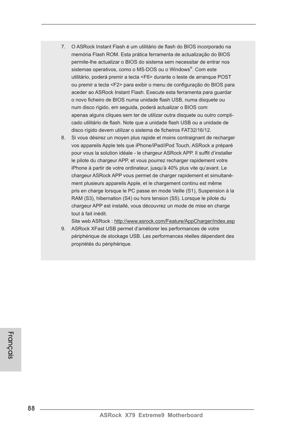 Français | ASRock X79 Extreme9 User Manual | Page 88 / 246