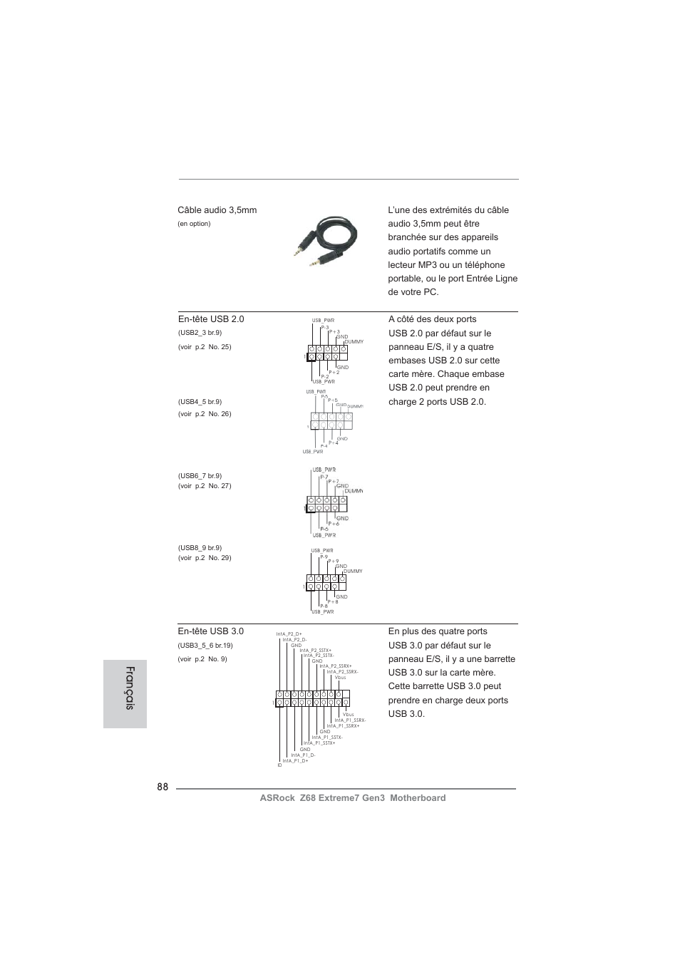 Français | ASRock Z68 Extreme7 Gen3 User Manual | Page 88 / 249