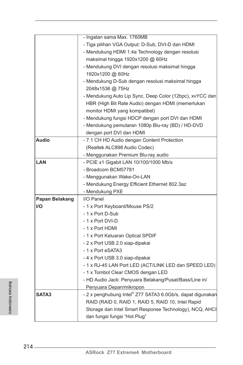 ASRock Z77 Extreme4 User Manual | Page 214 / 221
