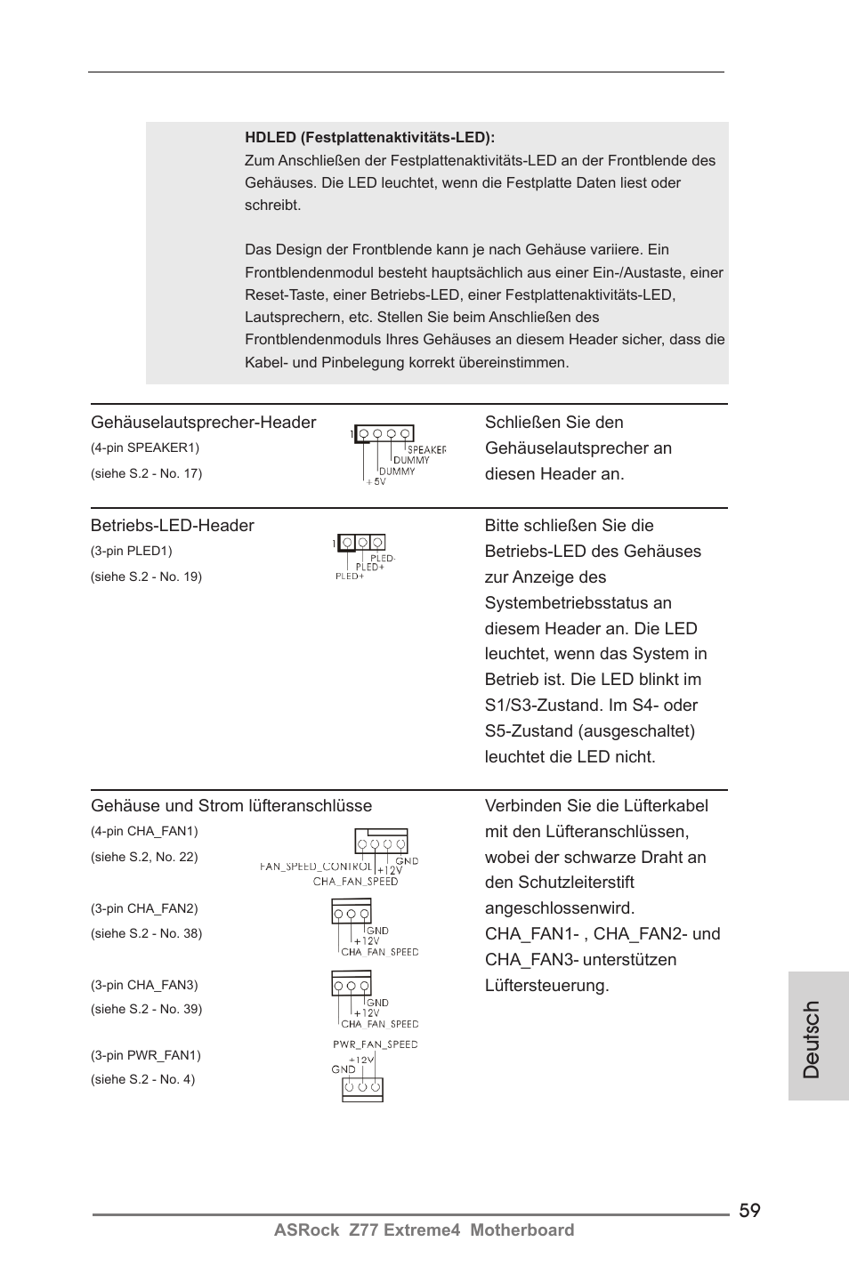 Deutsch | ASRock Z77 Extreme4 User Manual | Page 59 / 221