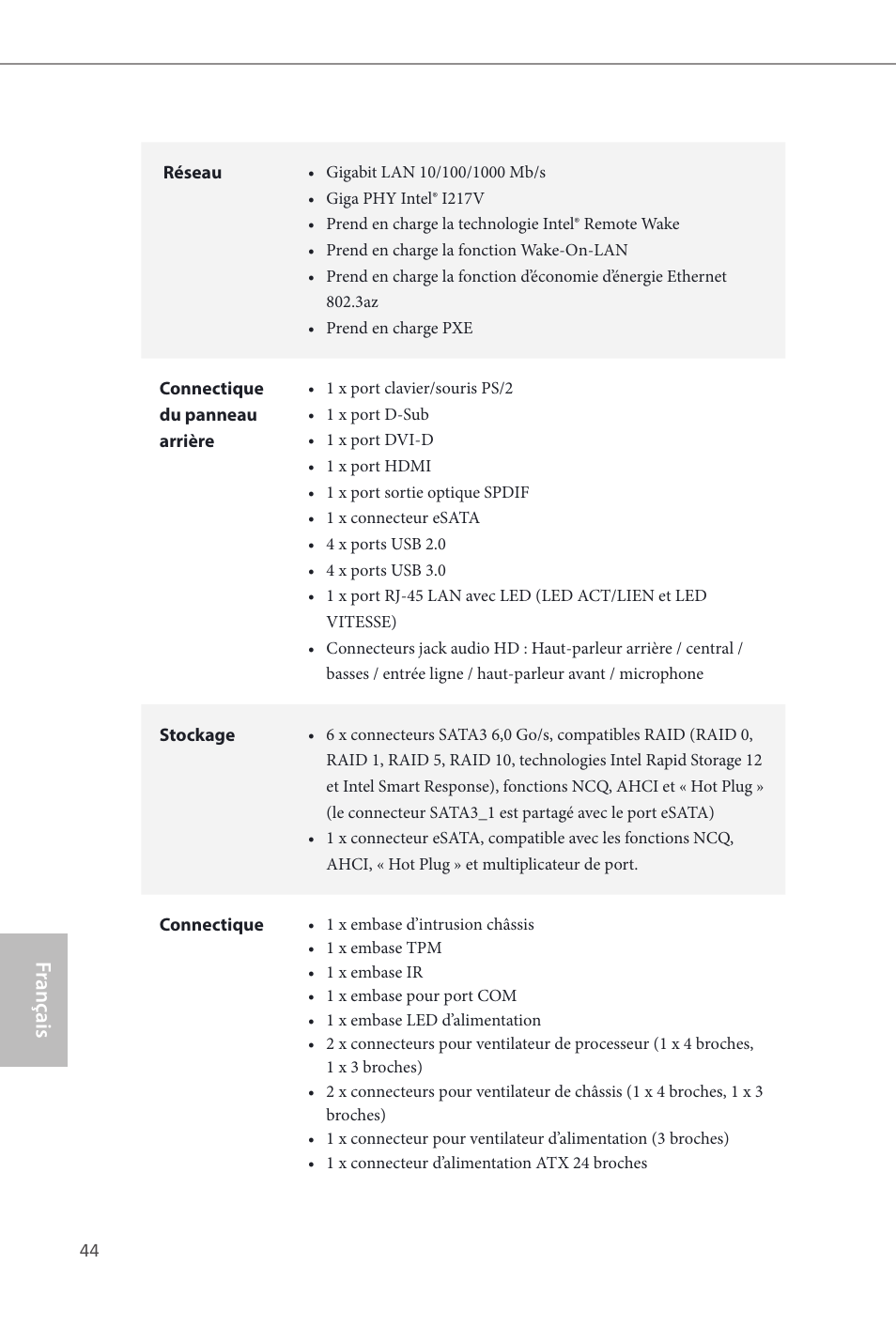 Fr ançais français | ASRock Z87M Extreme4 User Manual | Page 46 / 175