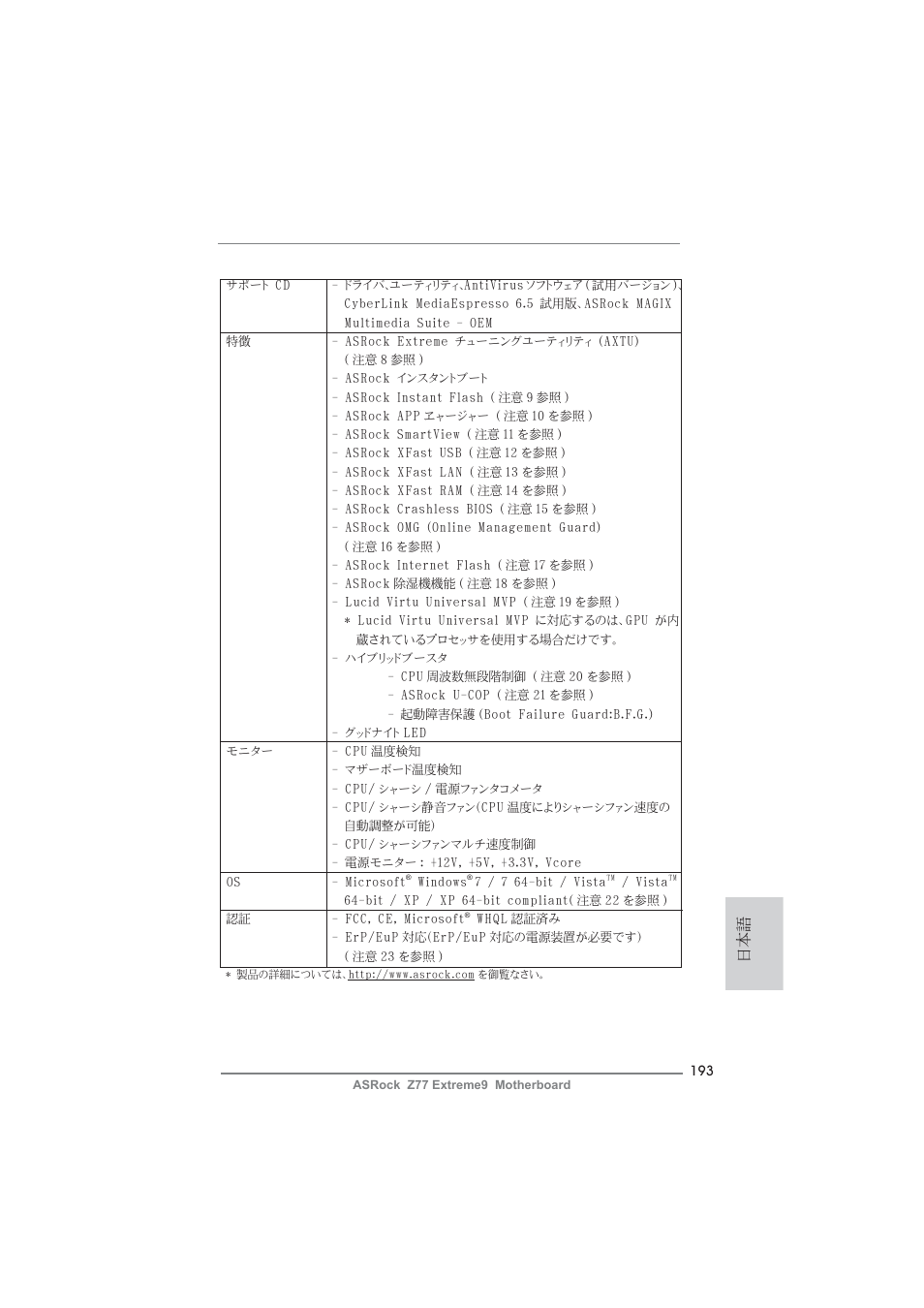ASRock Z77 Extreme9 User Manual | Page 193 / 248