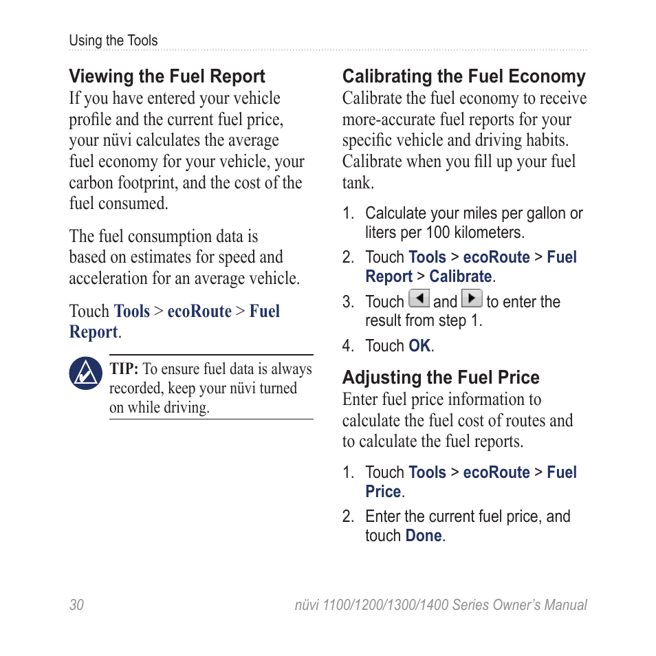 Garmin nuvi 1300 User Manual | Page 36 / 72