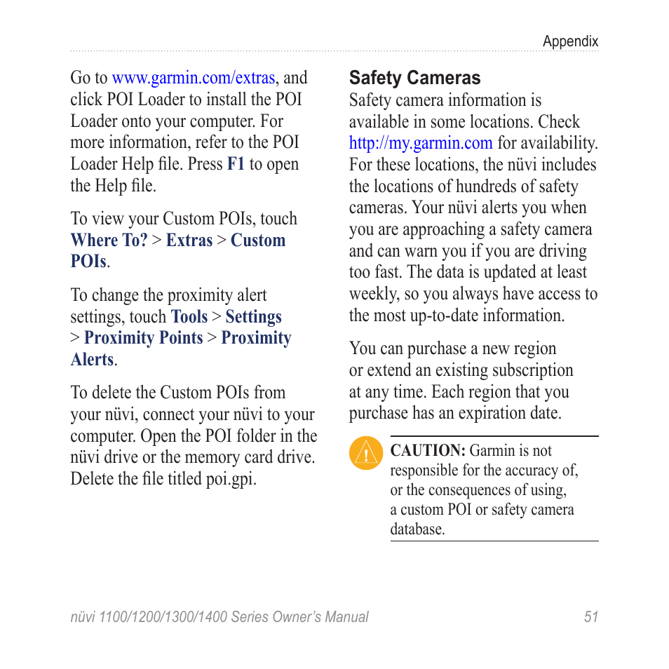 Garmin nuvi 1300 User Manual | Page 57 / 72