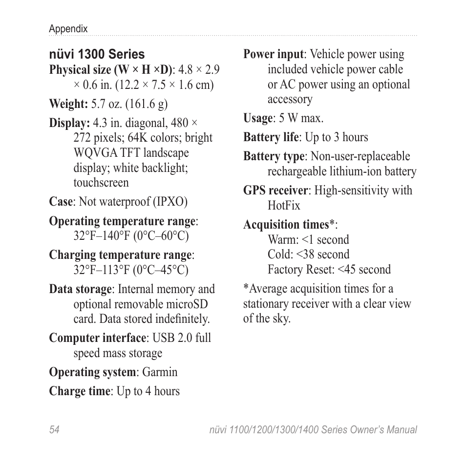 Garmin nuvi 1300 User Manual | Page 60 / 72
