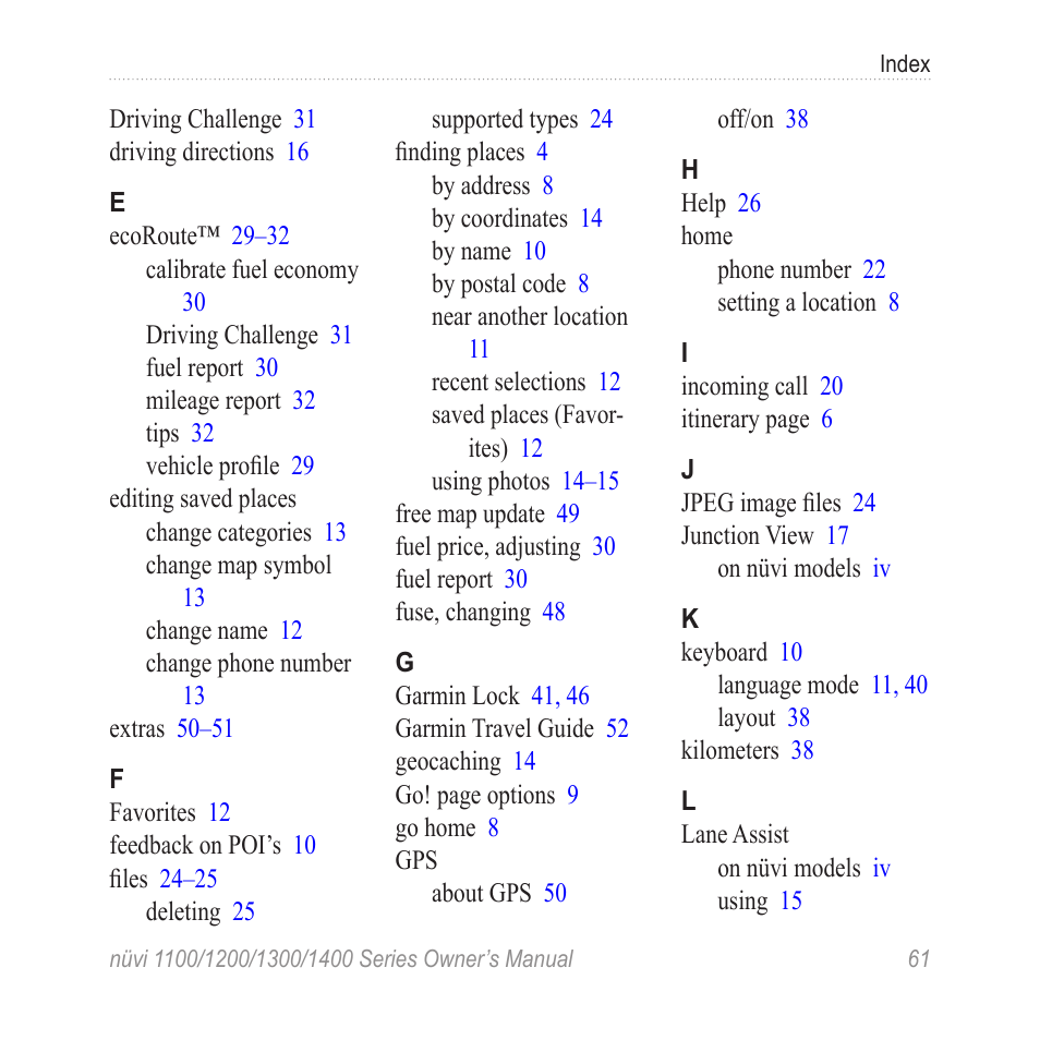 Garmin nuvi 1300 User Manual | Page 67 / 72