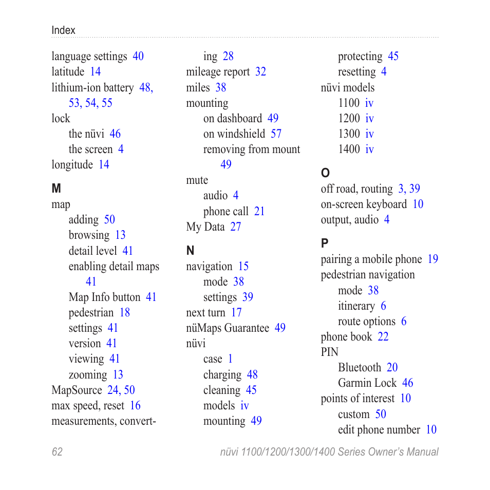 Garmin nuvi 1300 User Manual | Page 68 / 72