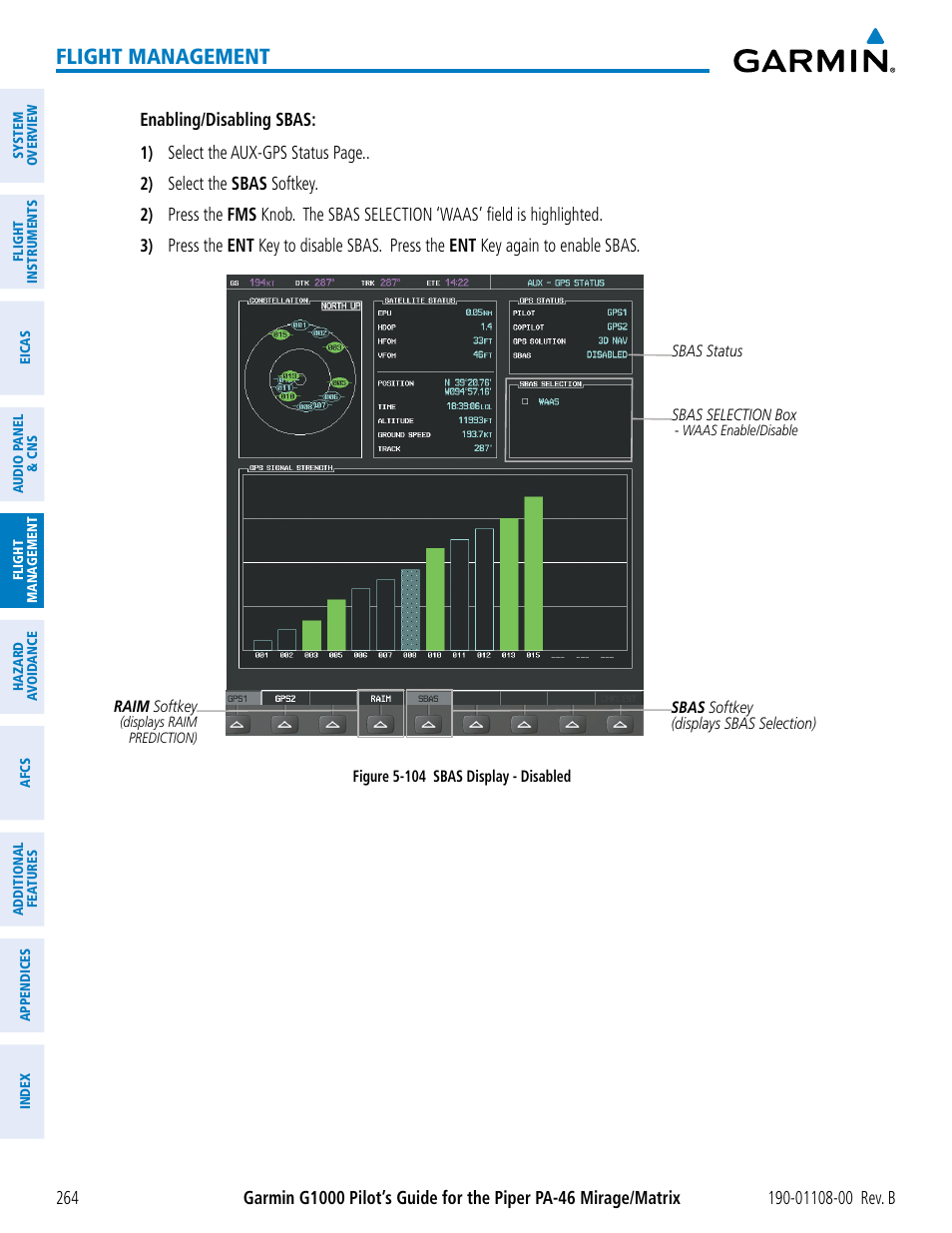 Flight management | Garmin G1000 Piper PA-46 Matrix User Manual | Page 278 / 600