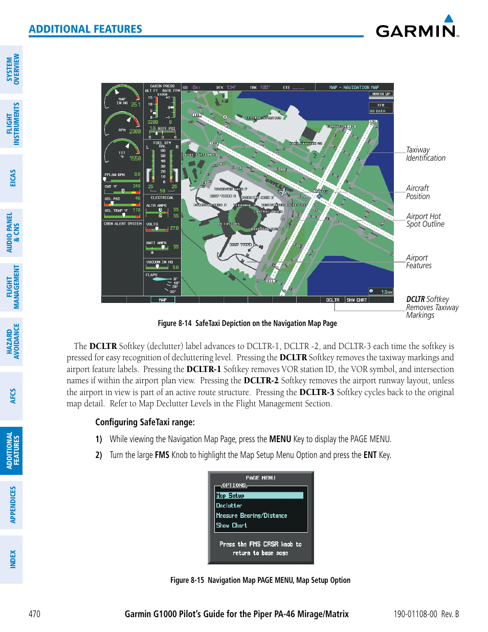 Additional features | Garmin G1000 Piper PA-46 Matrix User Manual | Page 484 / 600