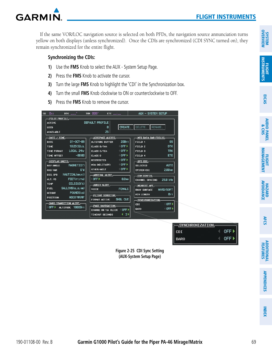 Flight instruments | Garmin G1000 Piper PA-46 Matrix User Manual | Page 83 / 600