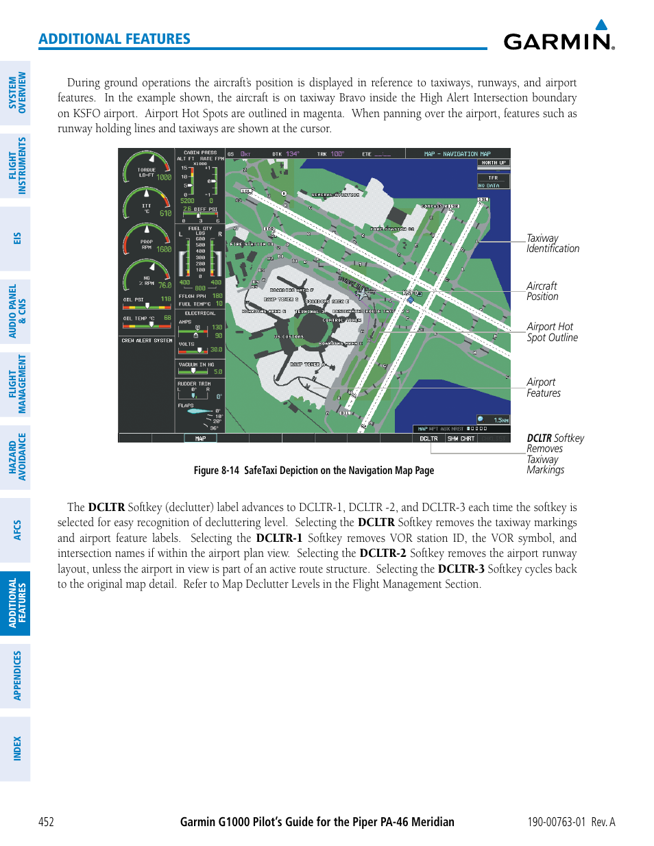 Additional features | Garmin G1000 Piper PA-46 Meridian User Manual | Page 466 / 572