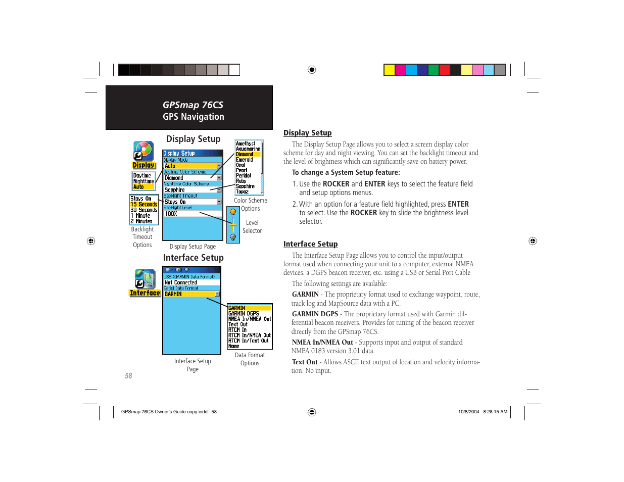 Garmin GPSMAP 76CS User Manual | Page 68 / 110