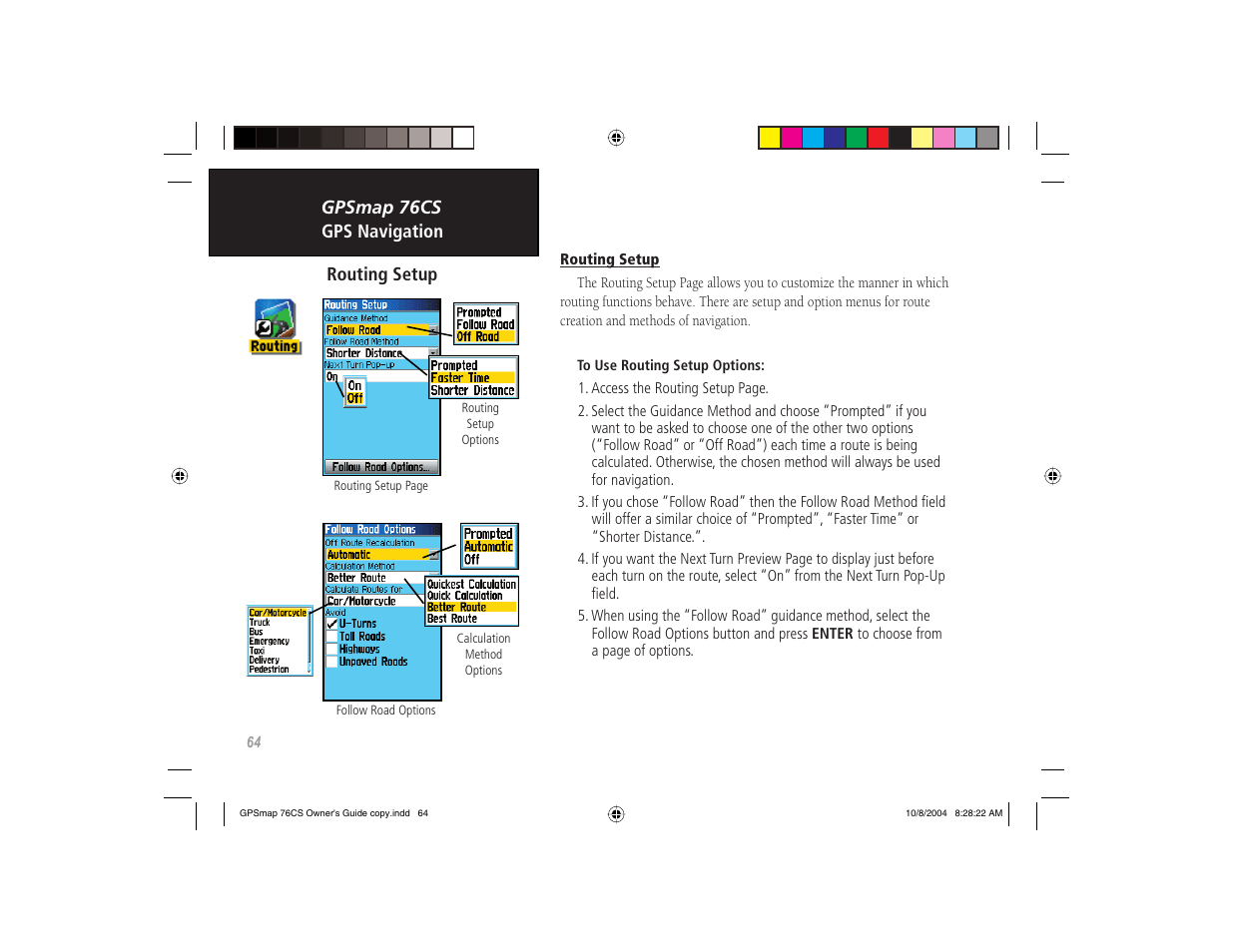 Garmin GPSMAP 76CS User Manual | Page 74 / 110