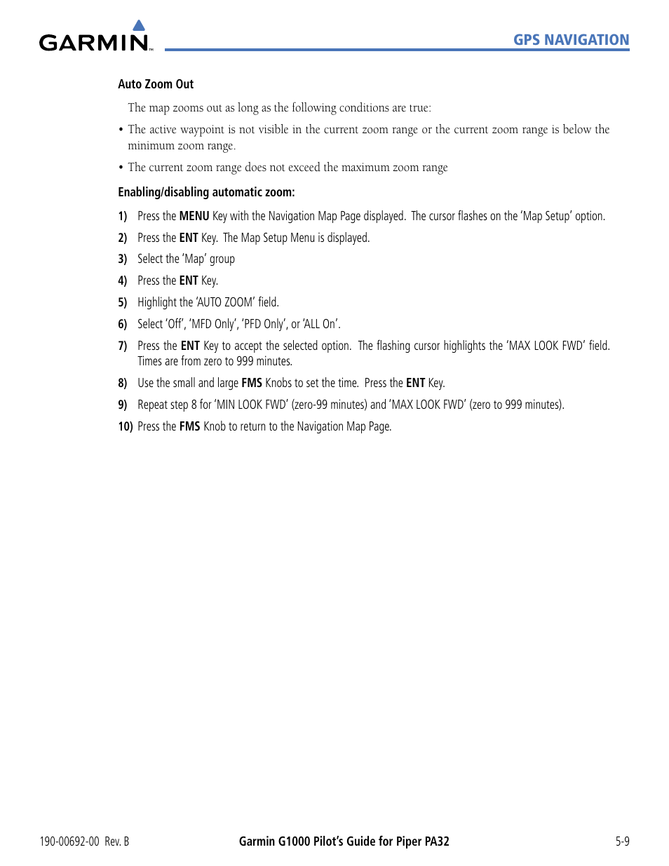 Garmin G1000 Piper PA32 User Manual | Page 143 / 450