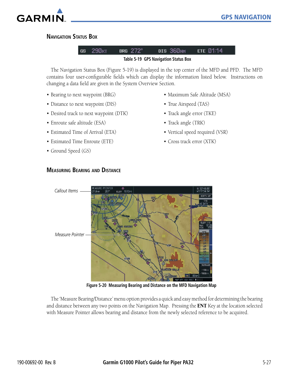 Garmin G1000 Piper PA32 User Manual | Page 161 / 450