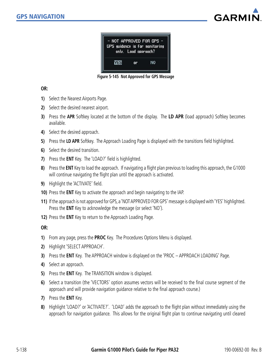Garmin G1000 Piper PA32 User Manual | Page 272 / 450