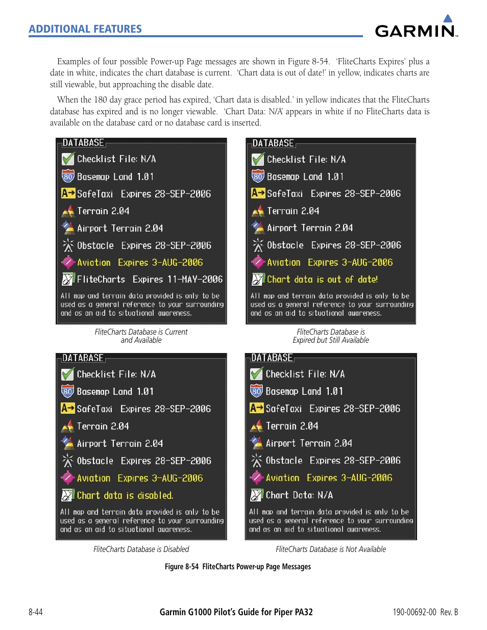 Additional features | Garmin G1000 Piper PA32 User Manual | Page 396 / 450