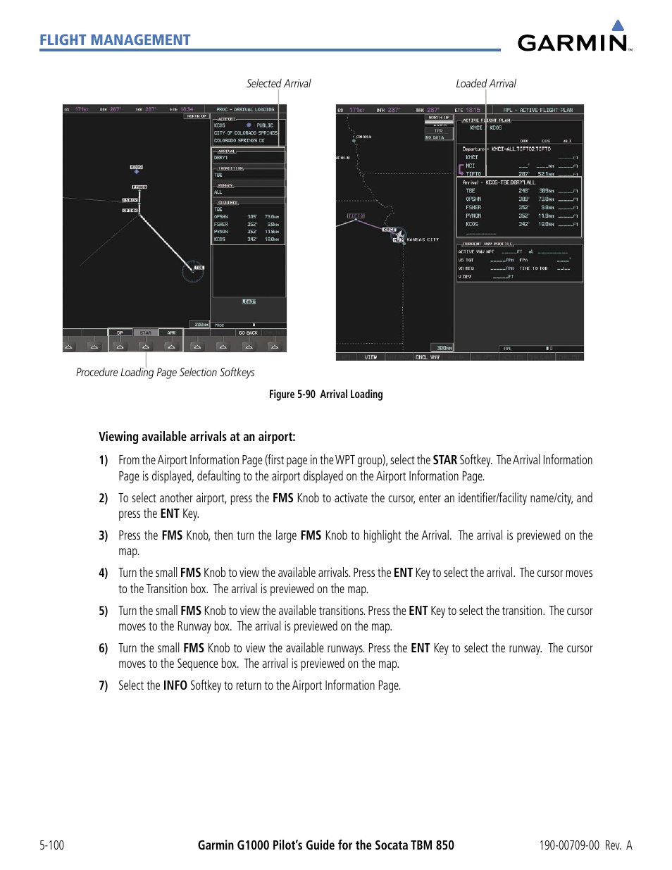 Flight management | Garmin G1000 Socata TBM 850 User Manual | Page 252 / 542