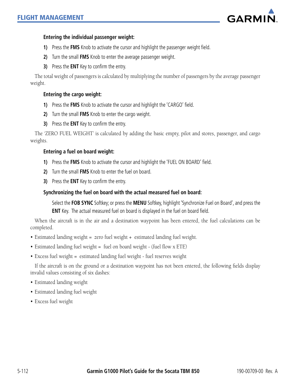 Garmin G1000 Socata TBM 850 User Manual | Page 264 / 542