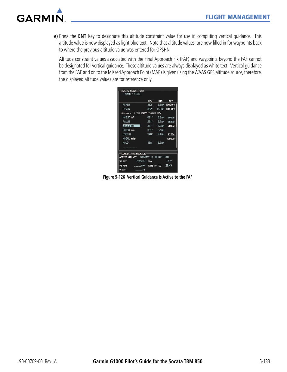 Garmin G1000 Socata TBM 850 User Manual | Page 285 / 542