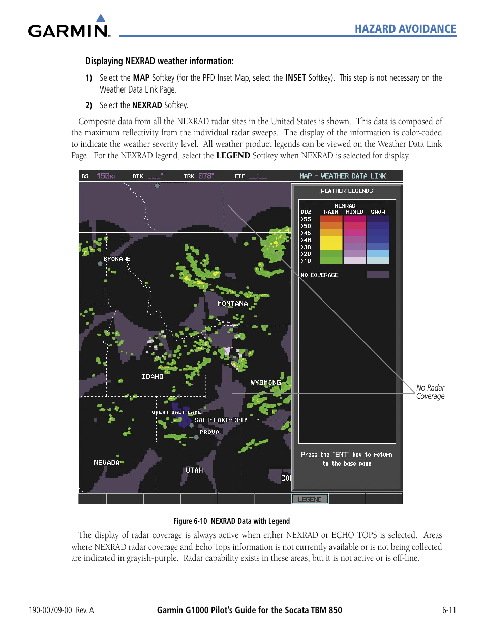 Garmin G1000 Socata TBM 850 User Manual | Page 311 / 542