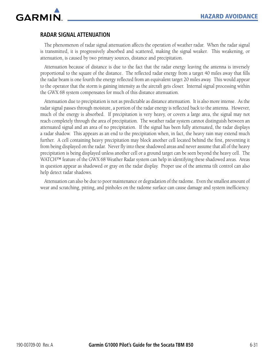 Garmin G1000 Socata TBM 850 User Manual | Page 331 / 542