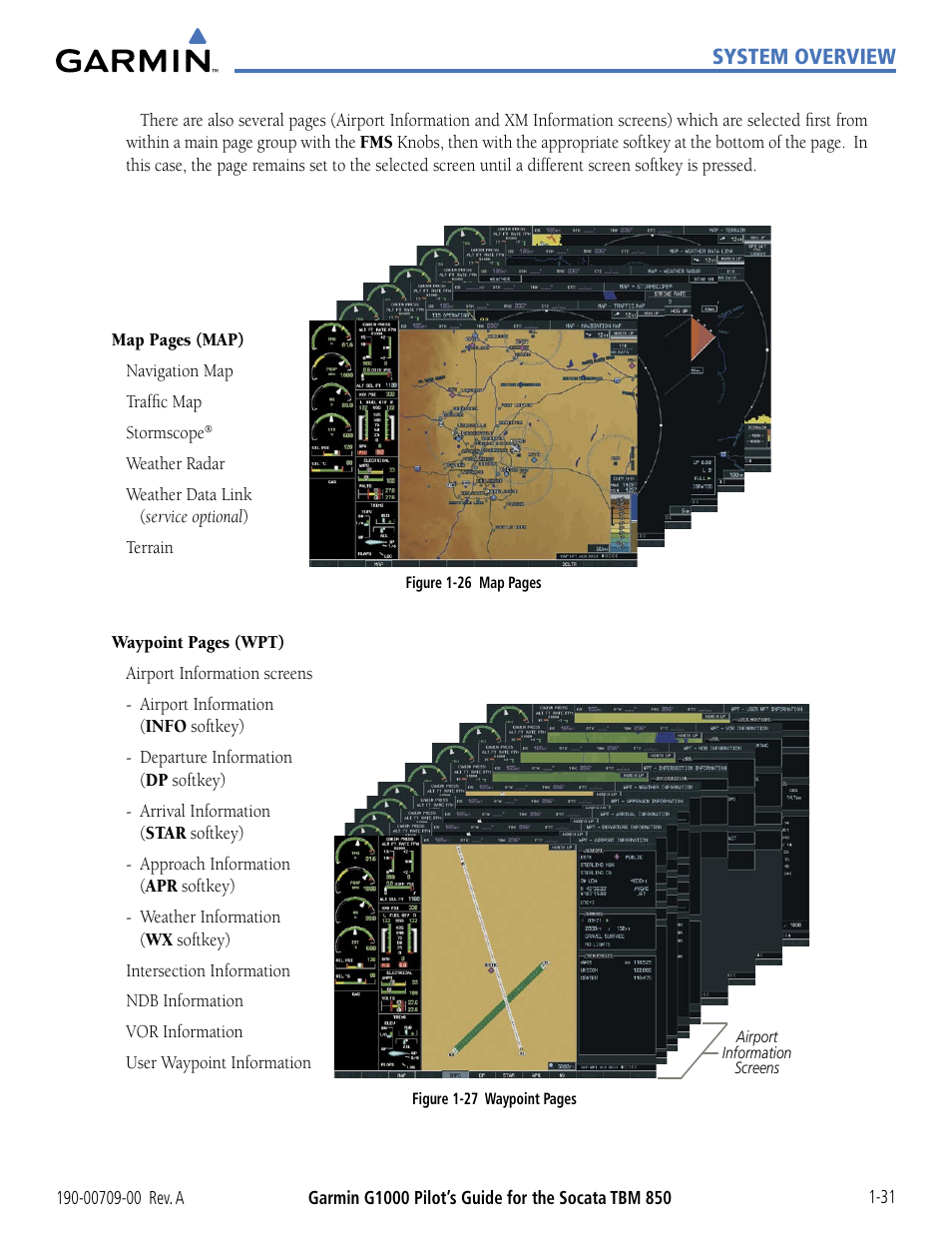 Garmin G1000 Socata TBM 850 User Manual | Page 41 / 542