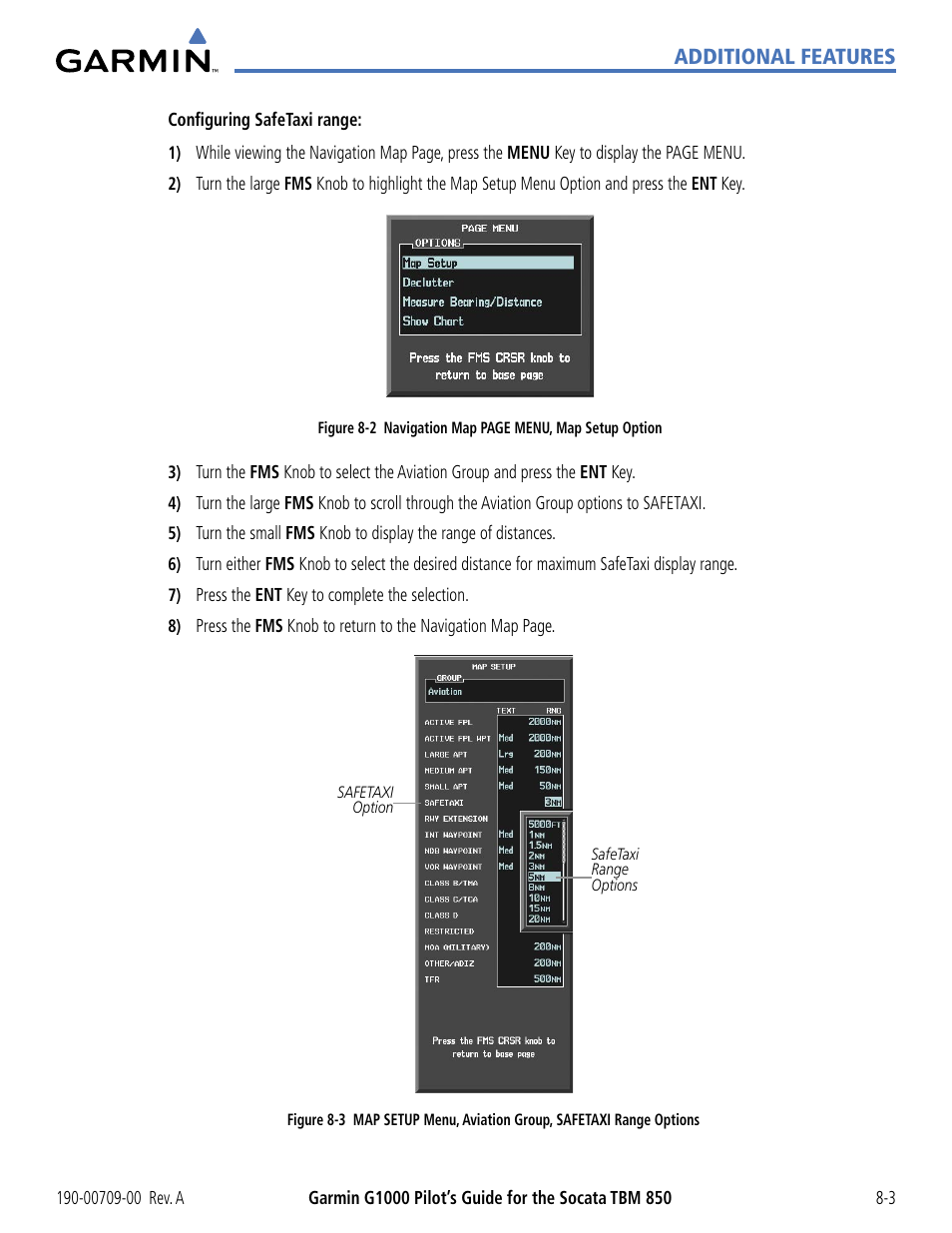 Additional features | Garmin G1000 Socata TBM 850 User Manual | Page 435 / 542