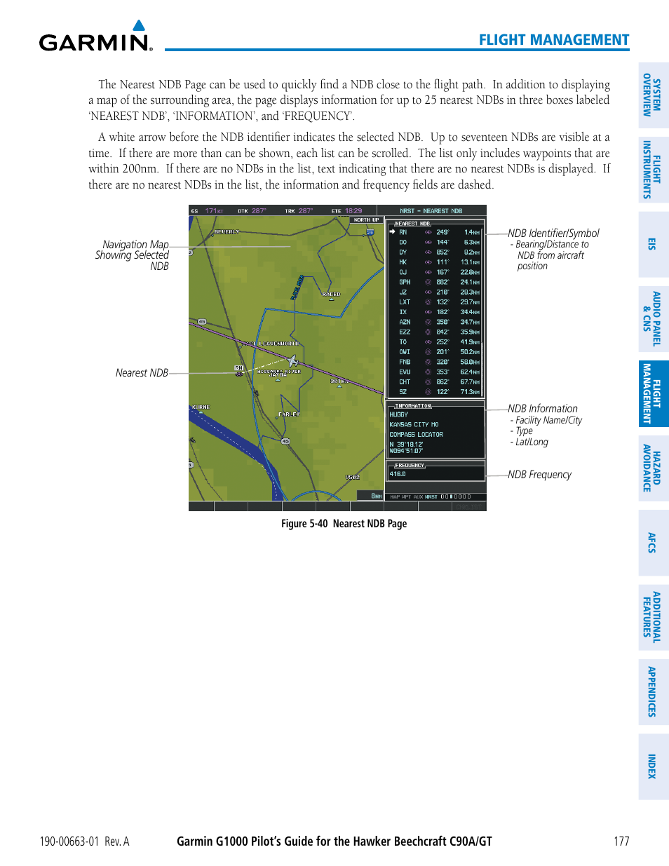 Flight management | Garmin G1000 King Air C90GT User Manual | Page 191 / 586