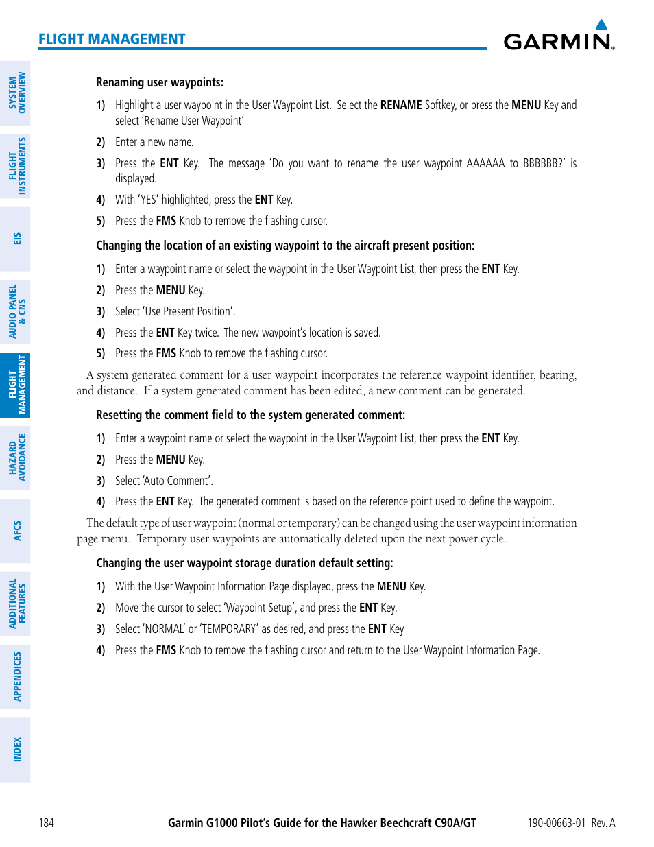 Flight management | Garmin G1000 King Air C90GT User Manual | Page 198 / 586