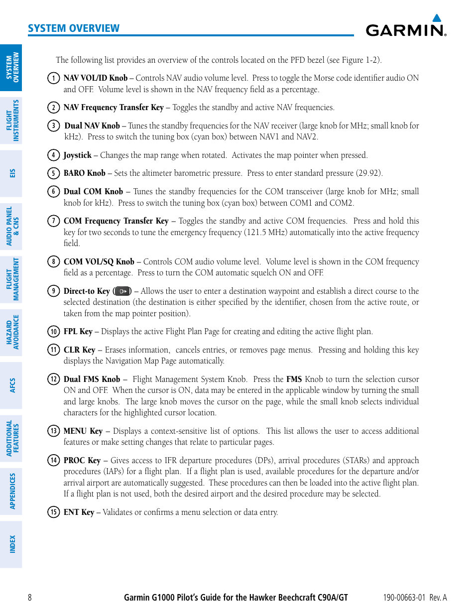 System overview | Garmin G1000 King Air C90GT User Manual | Page 22 / 586