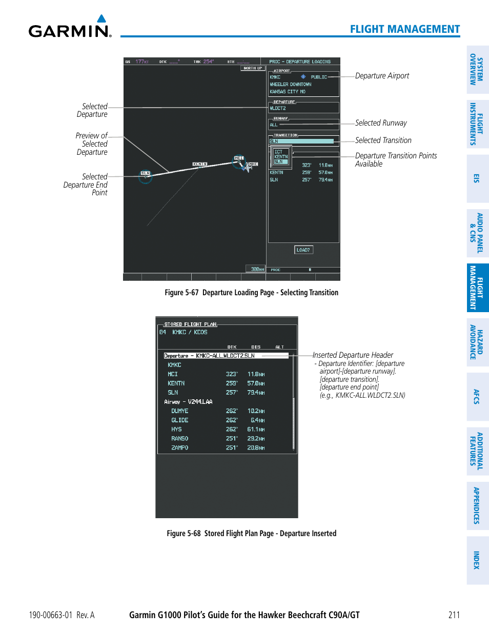 Flight management | Garmin G1000 King Air C90GT User Manual | Page 225 / 586