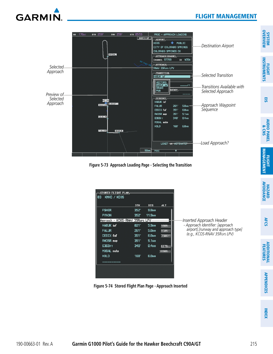Flight management | Garmin G1000 King Air C90GT User Manual | Page 229 / 586