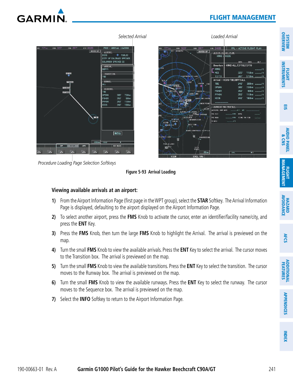 Flight management | Garmin G1000 King Air C90GT User Manual | Page 255 / 586