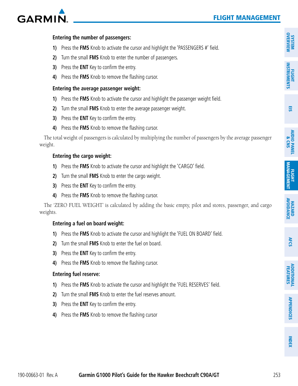 Flight management | Garmin G1000 King Air C90GT User Manual | Page 267 / 586