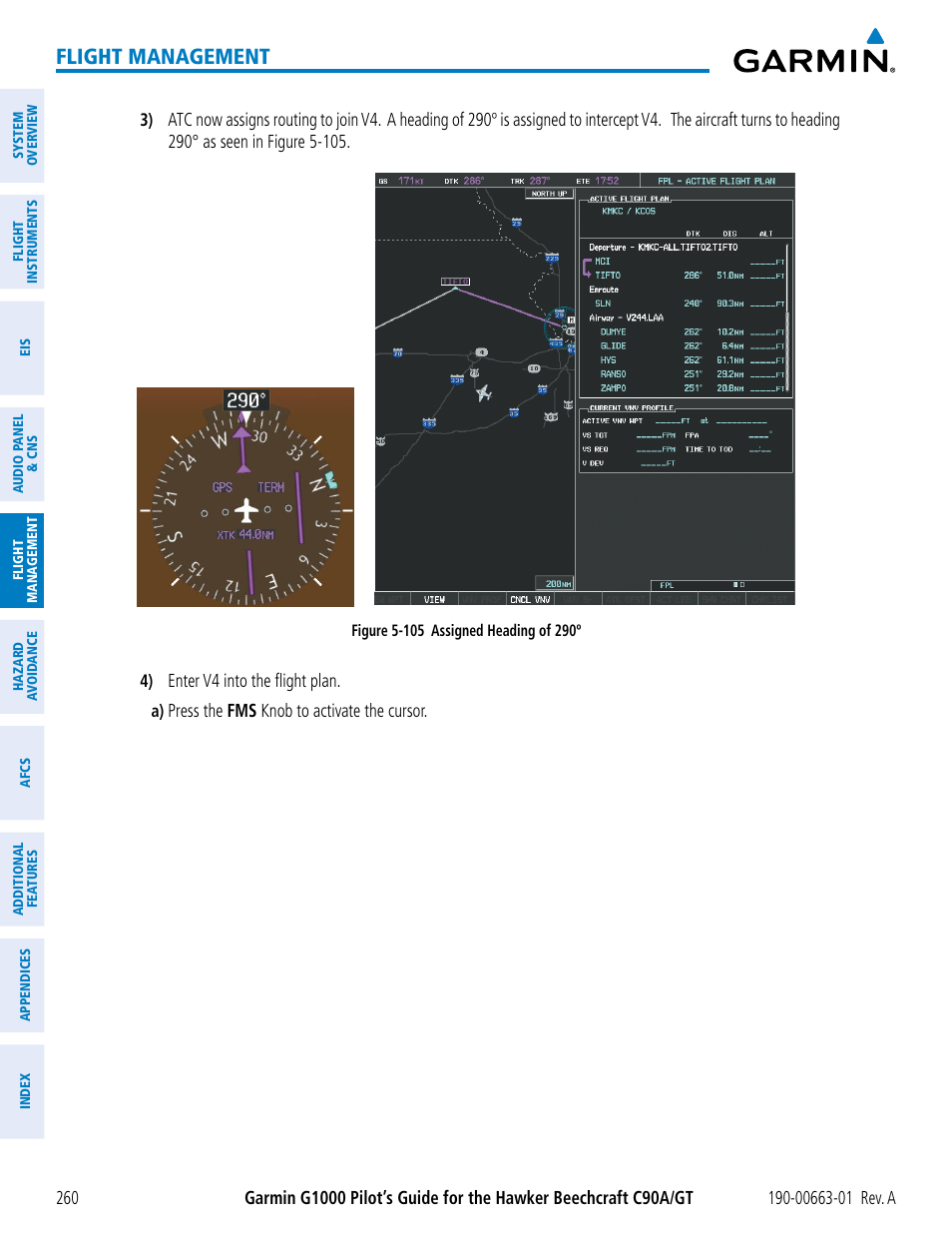 Flight management | Garmin G1000 King Air C90GT User Manual | Page 274 / 586