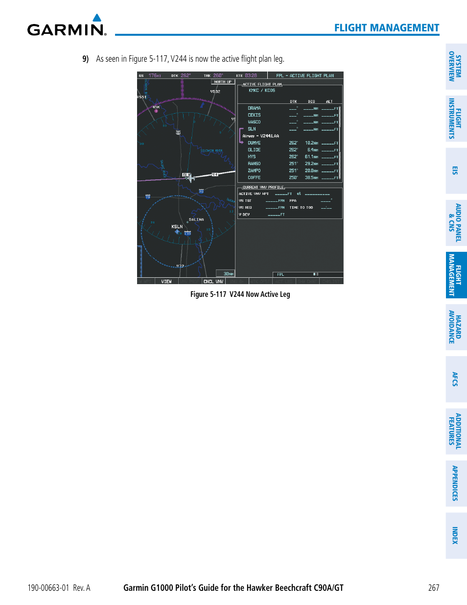 Flight management | Garmin G1000 King Air C90GT User Manual | Page 281 / 586