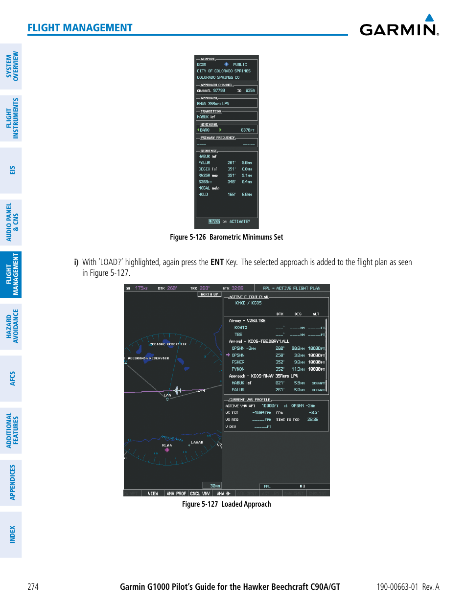Flight management | Garmin G1000 King Air C90GT User Manual | Page 288 / 586