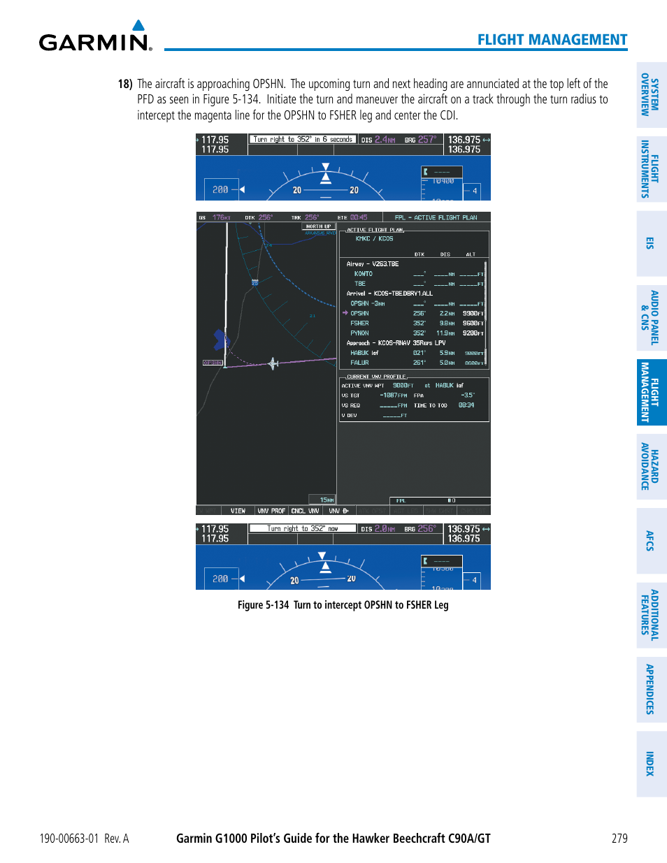 Flight management | Garmin G1000 King Air C90GT User Manual | Page 293 / 586