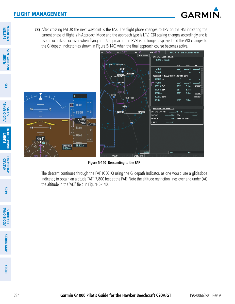 Flight management | Garmin G1000 King Air C90GT User Manual | Page 298 / 586