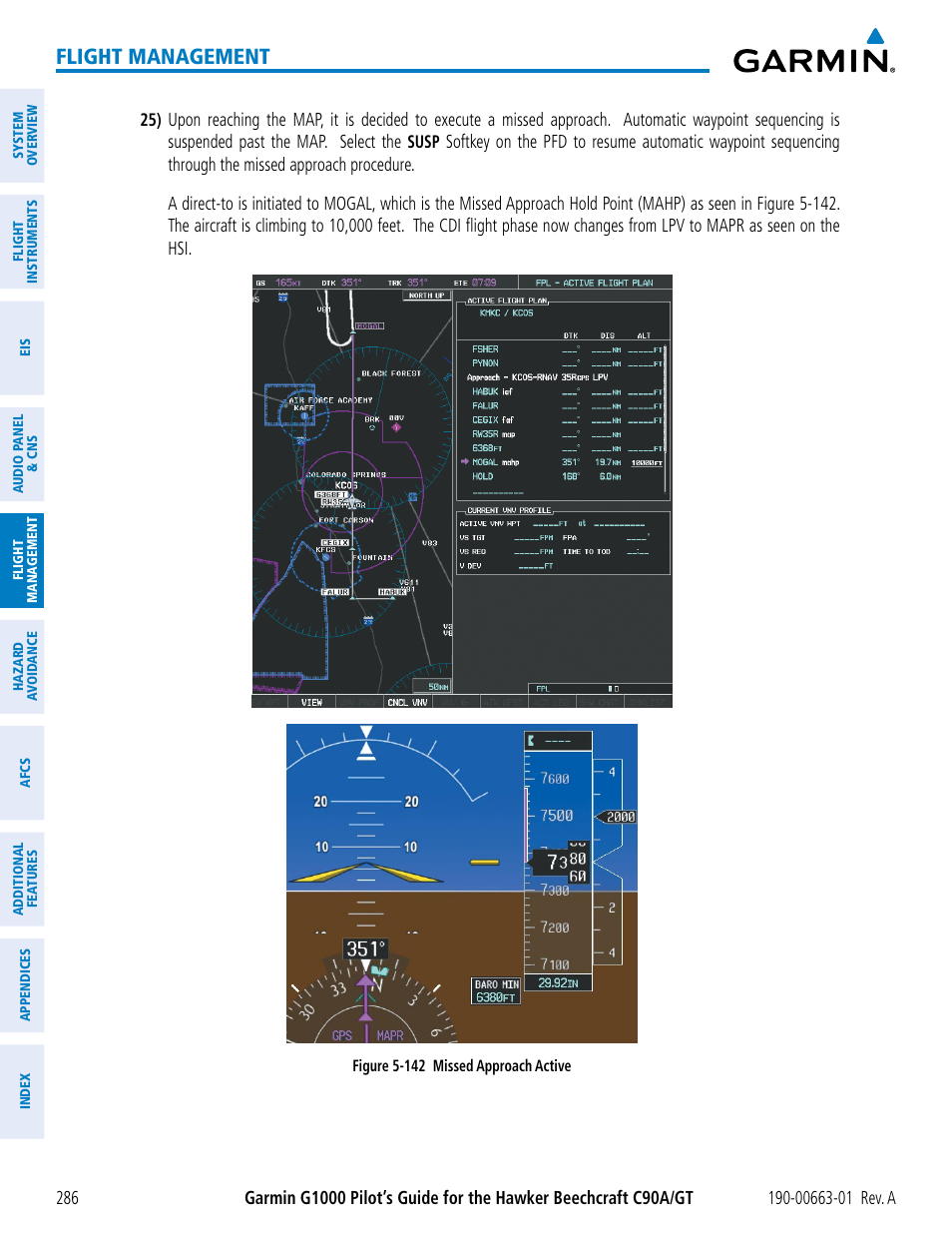 Flight management | Garmin G1000 King Air C90GT User Manual | Page 300 / 586