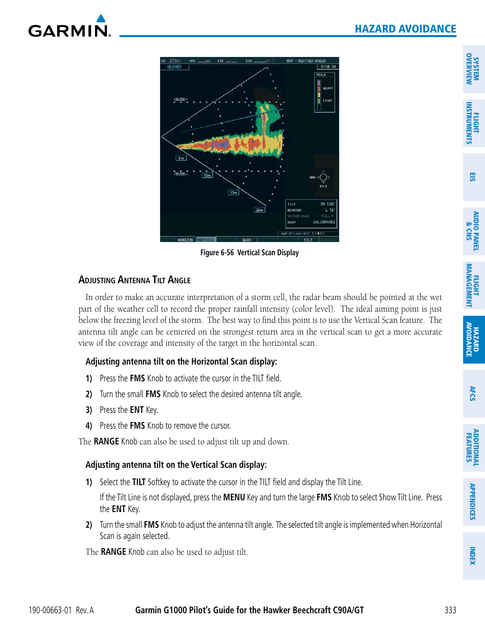 Hazard avoidance | Garmin G1000 King Air C90GT User Manual | Page 347 / 586