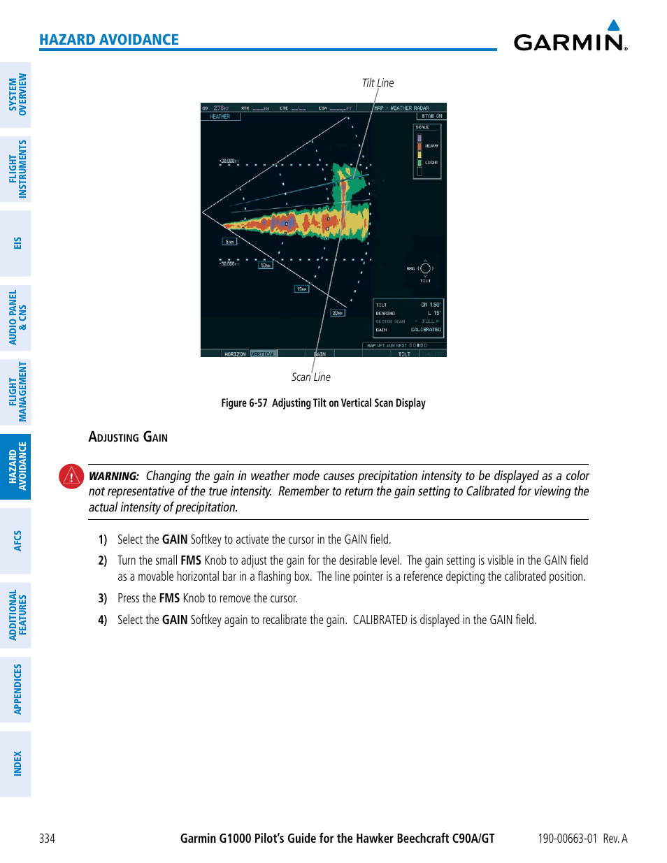 Hazard avoidance | Garmin G1000 King Air C90GT User Manual | Page 348 / 586