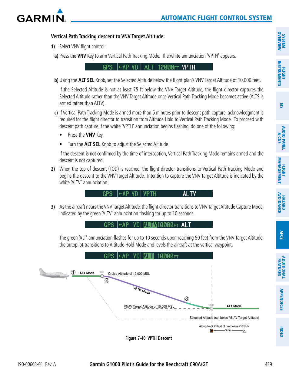 Automatic flight control system | Garmin G1000 King Air C90GT User Manual | Page 453 / 586