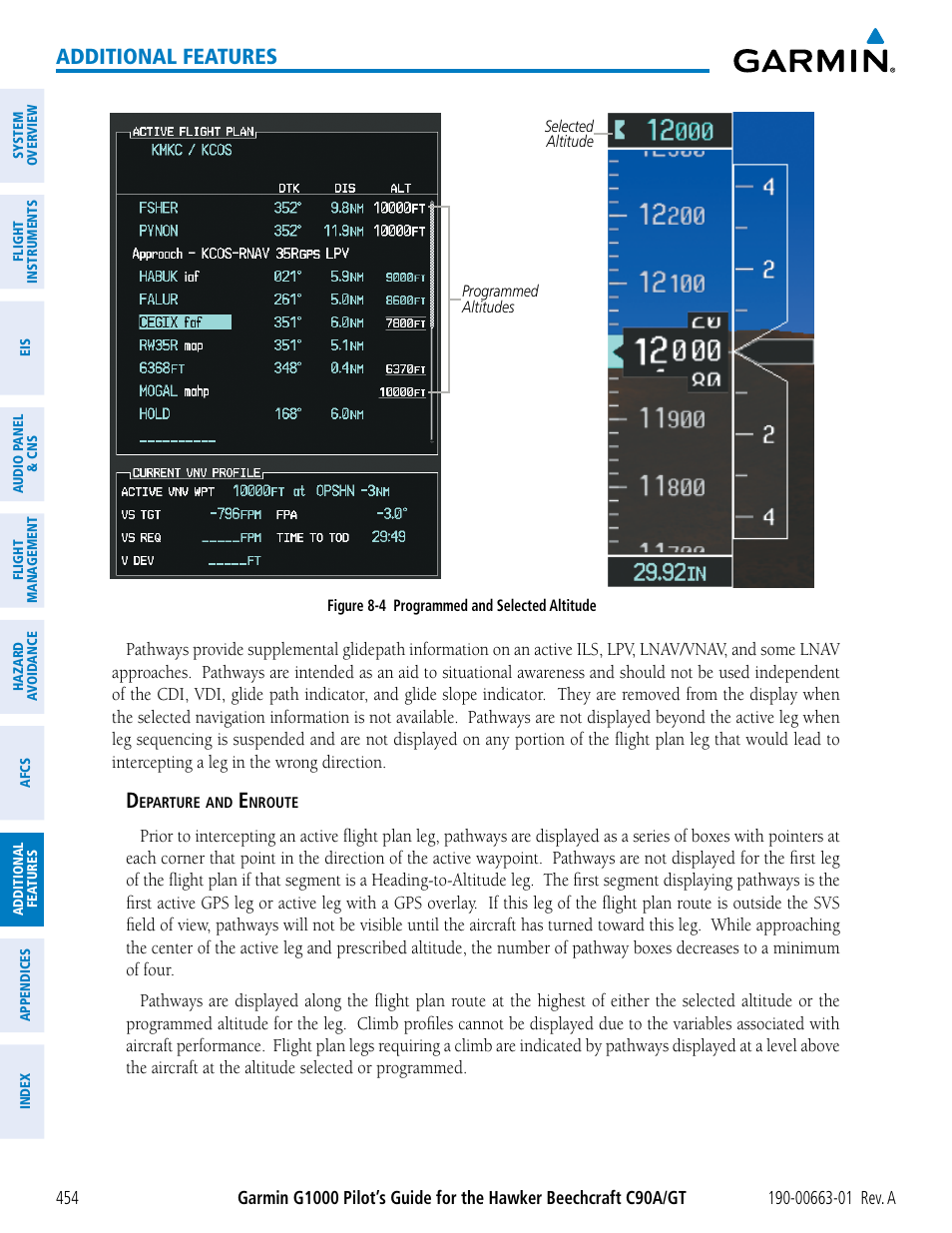 Additional features | Garmin G1000 King Air C90GT User Manual | Page 468 / 586