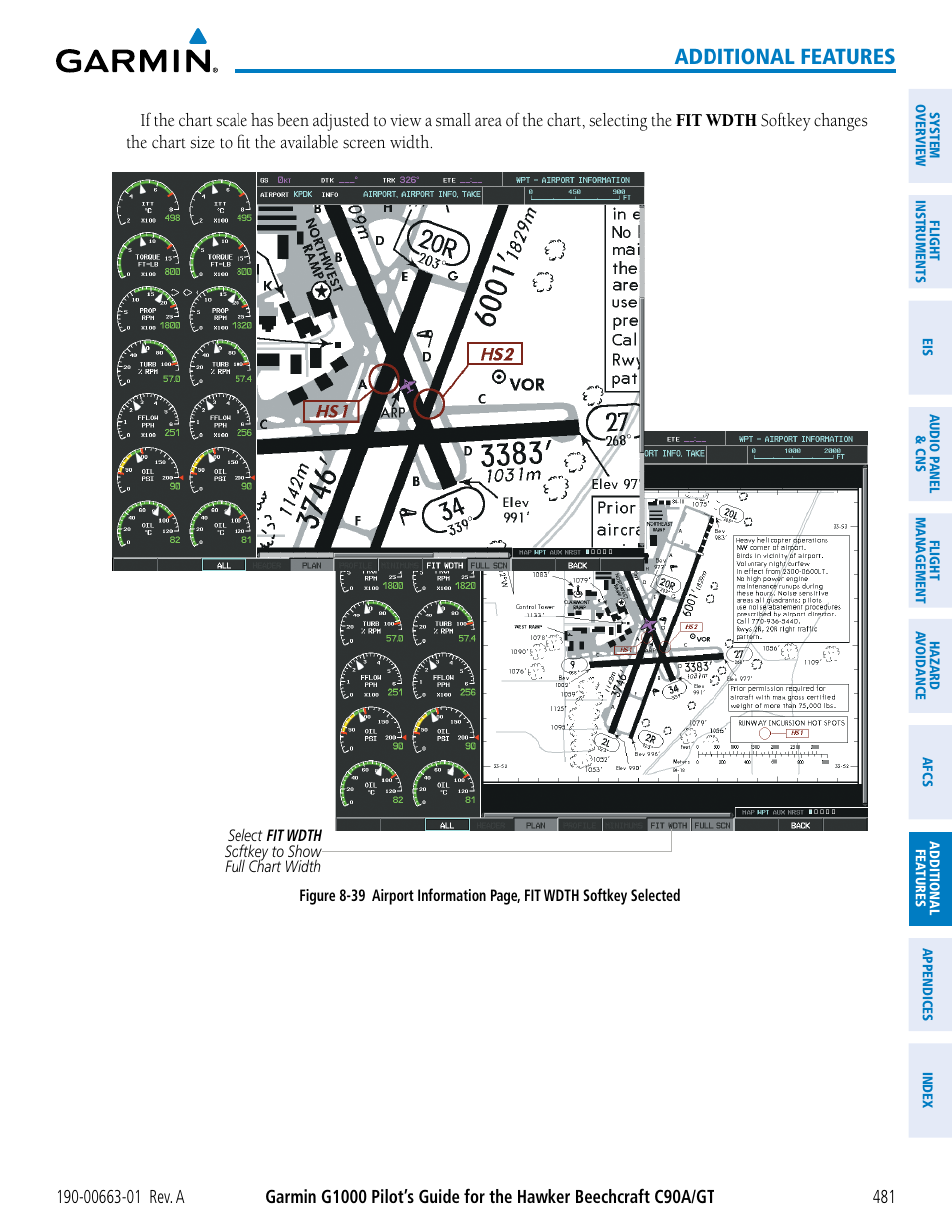 Additional features | Garmin G1000 King Air C90GT User Manual | Page 495 / 586
