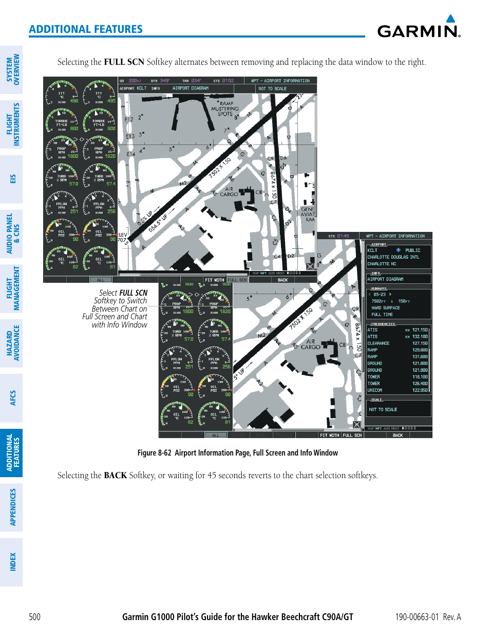 Additional features | Garmin G1000 King Air C90GT User Manual | Page 514 / 586