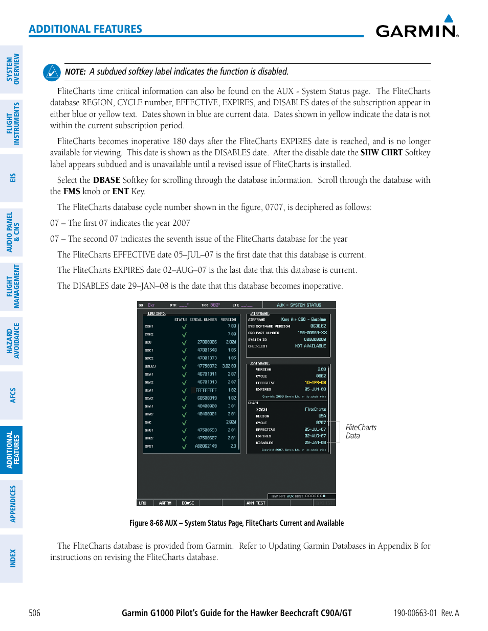 Additional features | Garmin G1000 King Air C90GT User Manual | Page 520 / 586