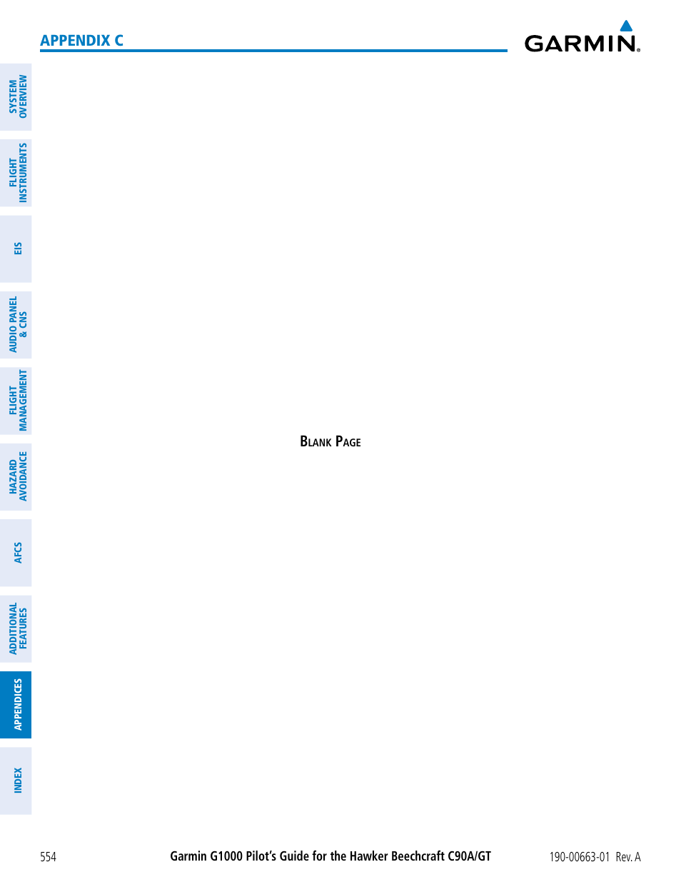 Appendix c b | Garmin G1000 King Air C90GT User Manual | Page 568 / 586